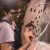 Student Hansen with hornworm moth