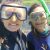 Students in masks and snorkels
