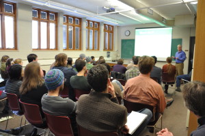 People Attending a Brown Bag Seminar