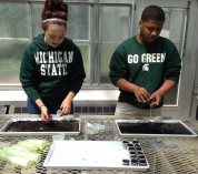 Kathryn Schwartz, Diontae Matthews Teaching Evolution program 2015