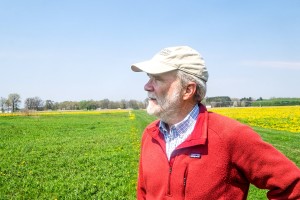 Phil Robertson in an agricultural field