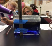 Teachers participating in Lake Turn over session, Summer Institute 2015