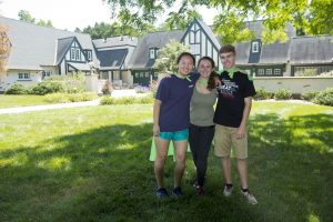 Interns Sabrina Brown, Lindsay Mensch, & Lucas Hamilton (all wearing their intern superhero capes)