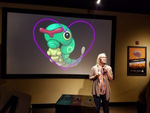 Groves giving a talk at the Beer Grotto