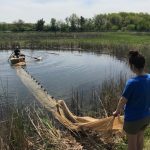 Conducting research at the Pond Lab