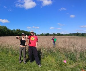 students in research field