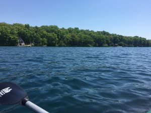 Exploring Gull Lake with a KBS kayak