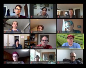 Screen shot of a Zoom gathering at the Long-term Agroecosystem Research 2020 meeting.