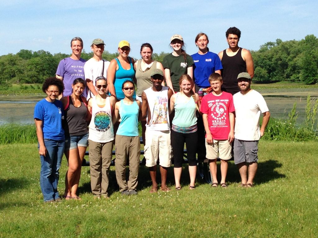 Group photo of the 2015 participants in the Turtle Camp Research and Education in Ecology program.