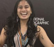 Close up photo of a smiling Kirsten Salonga.