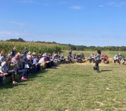 KBS MSU Extension's Christine Charles speaks to attendees at the 2024 KBS Long-Term Agroecosystem Research Field Day in September.